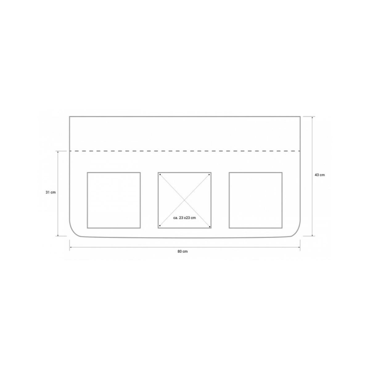 HomeStyle4U Sac en tissu multicolore pour lit enfant superposé