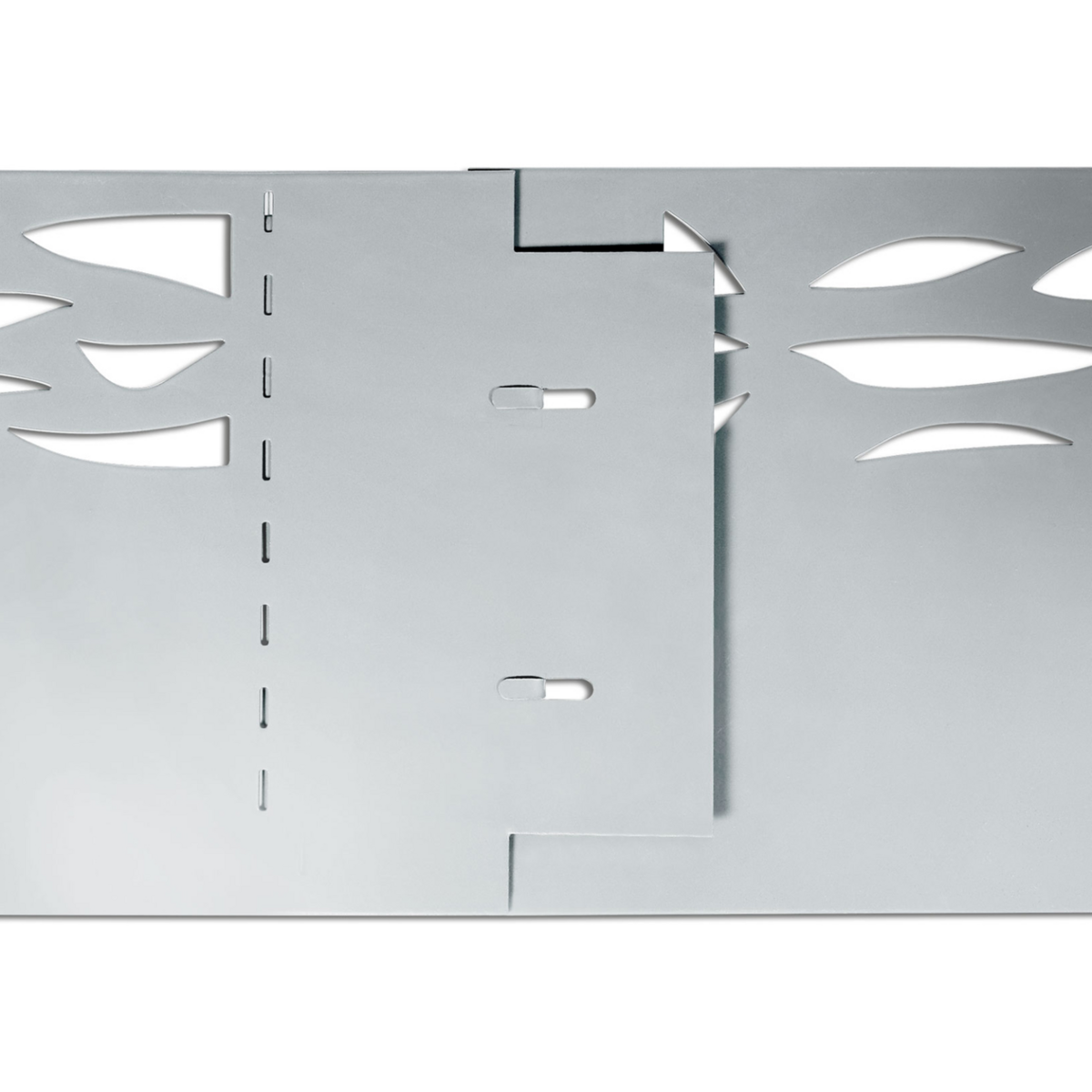 ID MARKET Bordurette de jardin x5 acier ajouré flexible L. 5 x H. 0.18 M