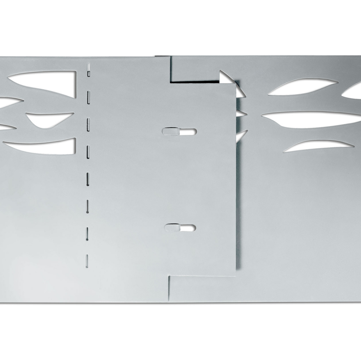 ID MARKET Bordurette de jardin x5 acier ajouré flexible L. 5 x H. 0.18 M