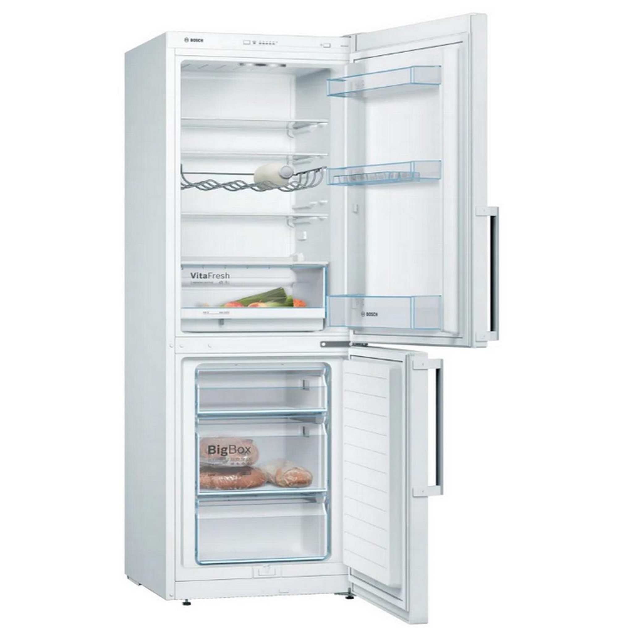 Voir la diapositive 3 : BOSCH Réfrigérateur combiné 60cm 289l blanc - KGV33VWEP