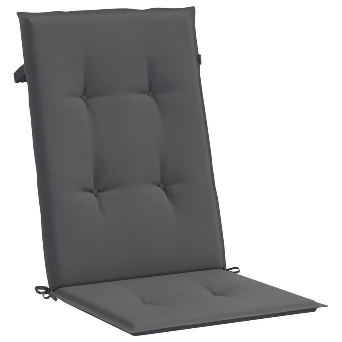 VIDAXL Coussins de chaise de jardin a dossier haut lot de 4 anthracite
