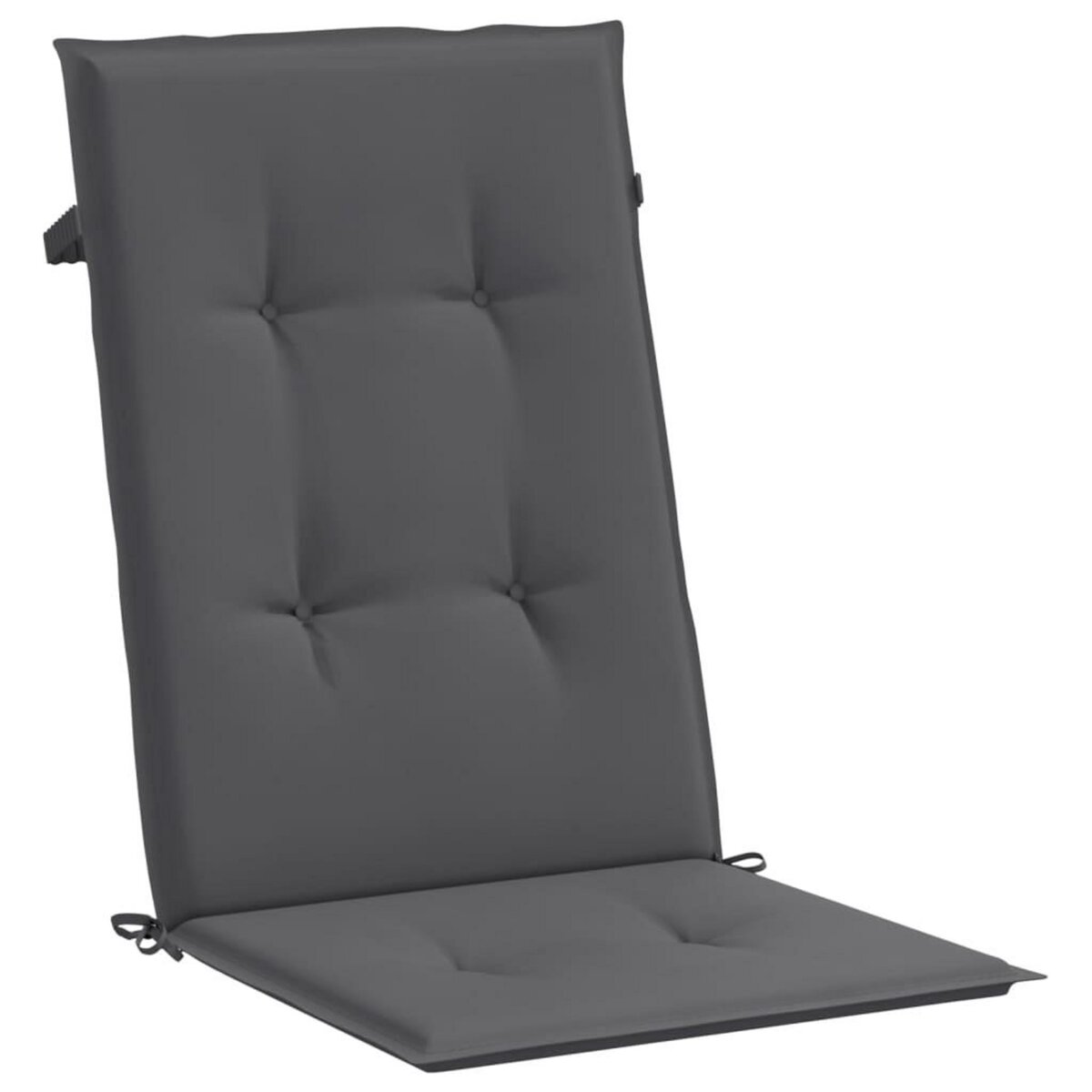VIDAXL Coussins de chaise de jardin a dossier haut lot de 4 anthracite
