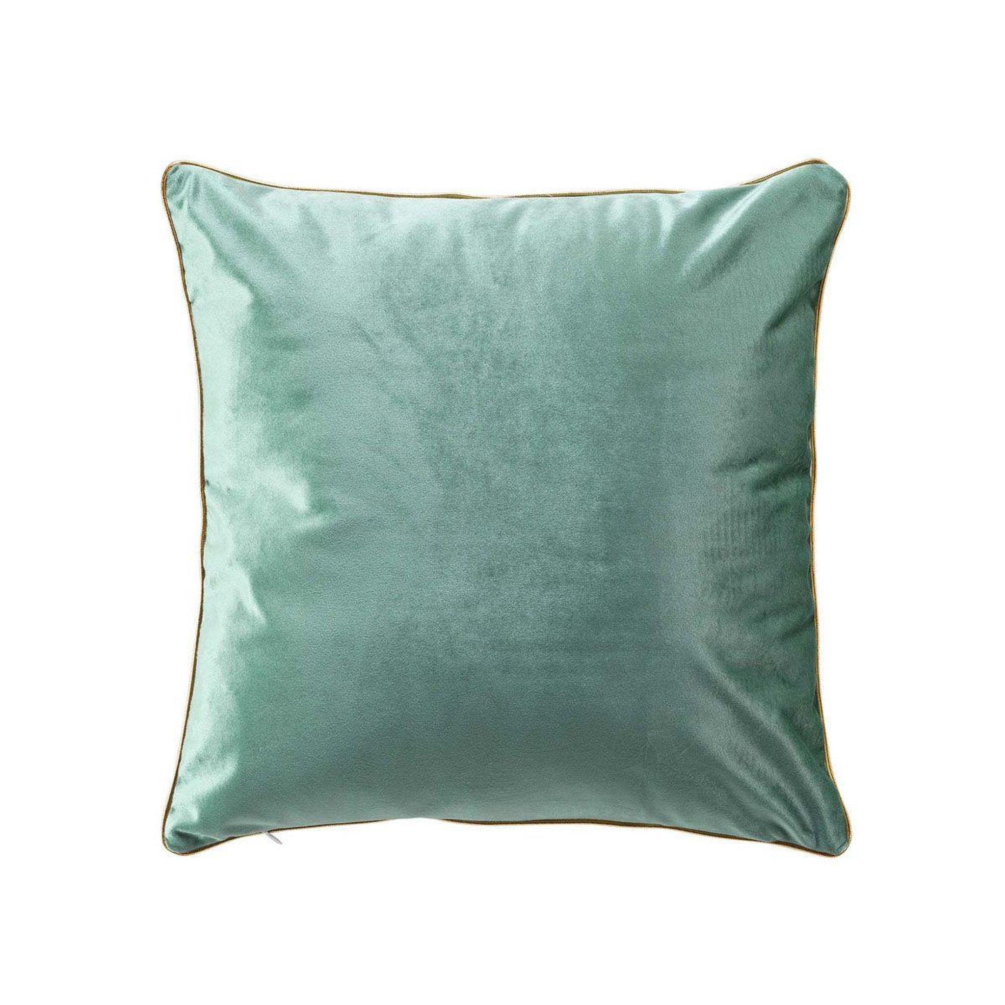 Voir la diapositive 2 : Douceur d'Intérieur Coussin déco velours  noria  45x45cm bleu pétrole