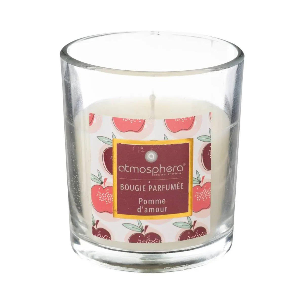 ATMOSPHERA Bougie Parfumée en Verre  Neda  110g Pomme d'Amour