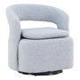 Voir la diapositive 1 : Paris Prix Fauteuil Design Bouclette  Laurel  75cm Bleu Clair