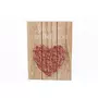 HEART OF THE HOME Tableau motif cœur - 20 x 15 cm - Rouge