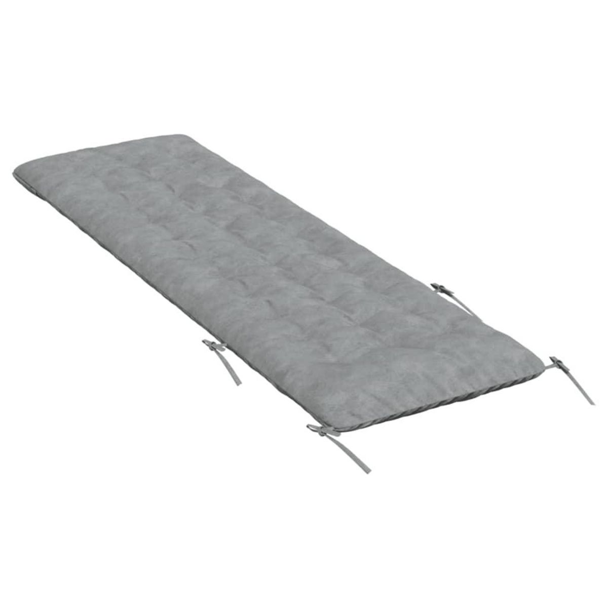 VIDAXL Coussin de chaise longue gris 160x50x10 cm similicuir daim