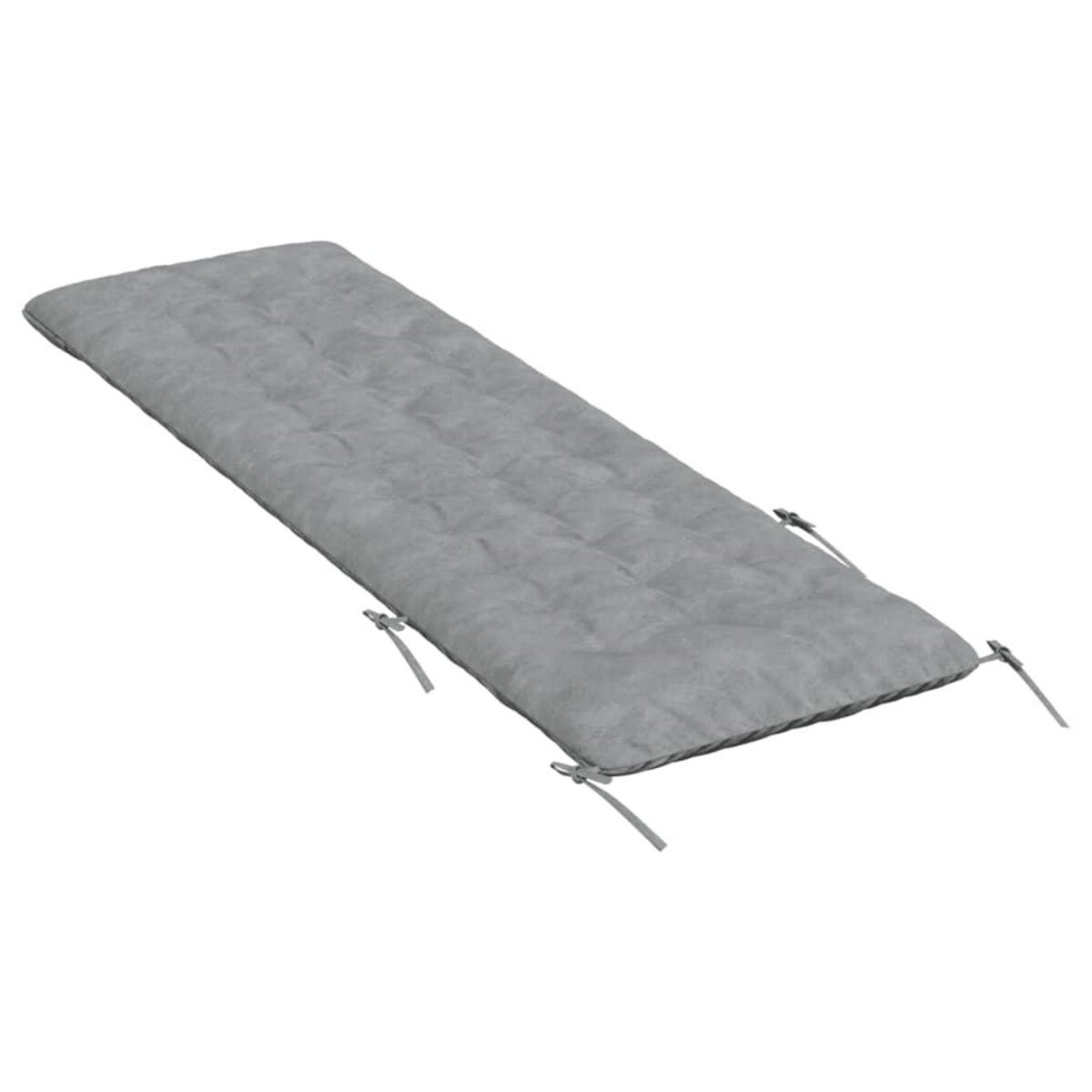 VIDAXL Coussin de chaise longue gris 160x50x10 cm similicuir daim