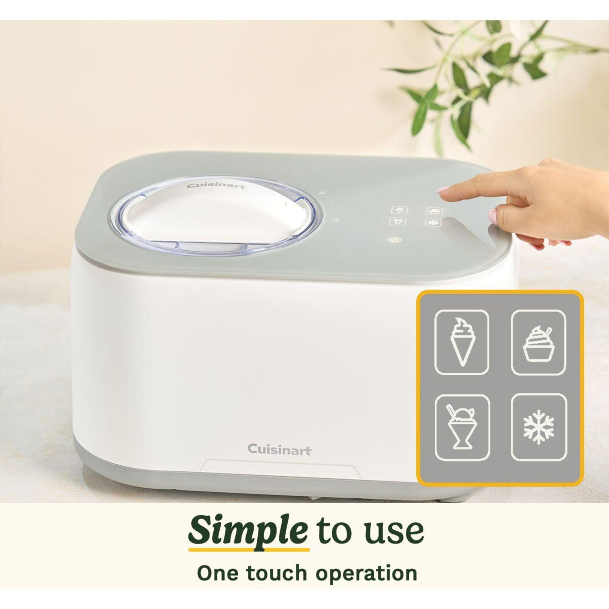 Cuisinart Sorbetière ICE90E Machine à glace et à gelato