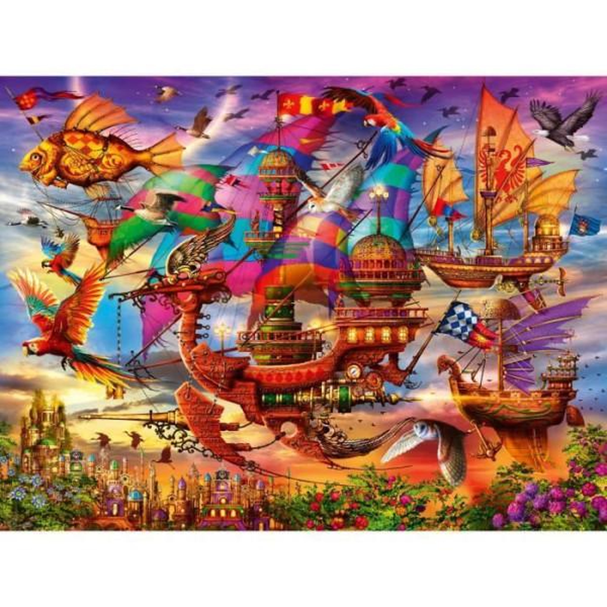 Voir la diapositive 3 : RAVENSBURGER Puzzle 1500 pieces : l'envol