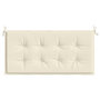 Voir la diapositive 4 : VIDAXL Coussin de banc de jardin creme 120x50x3 cm tissu oxford