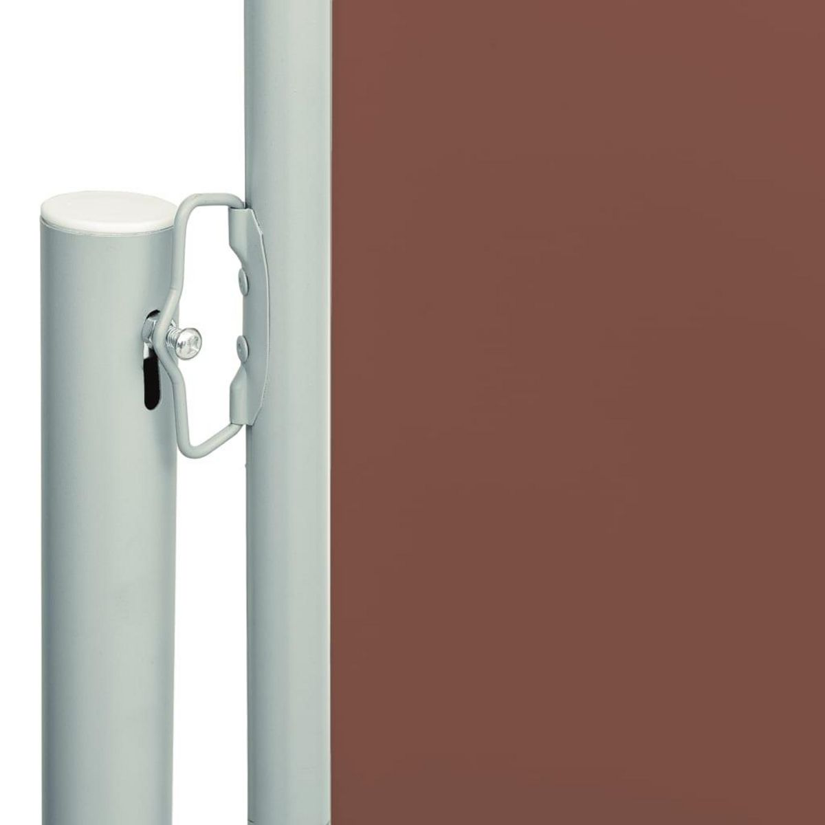VIDAXL Auvent lateral retractable de patio 220x600 cm Marron