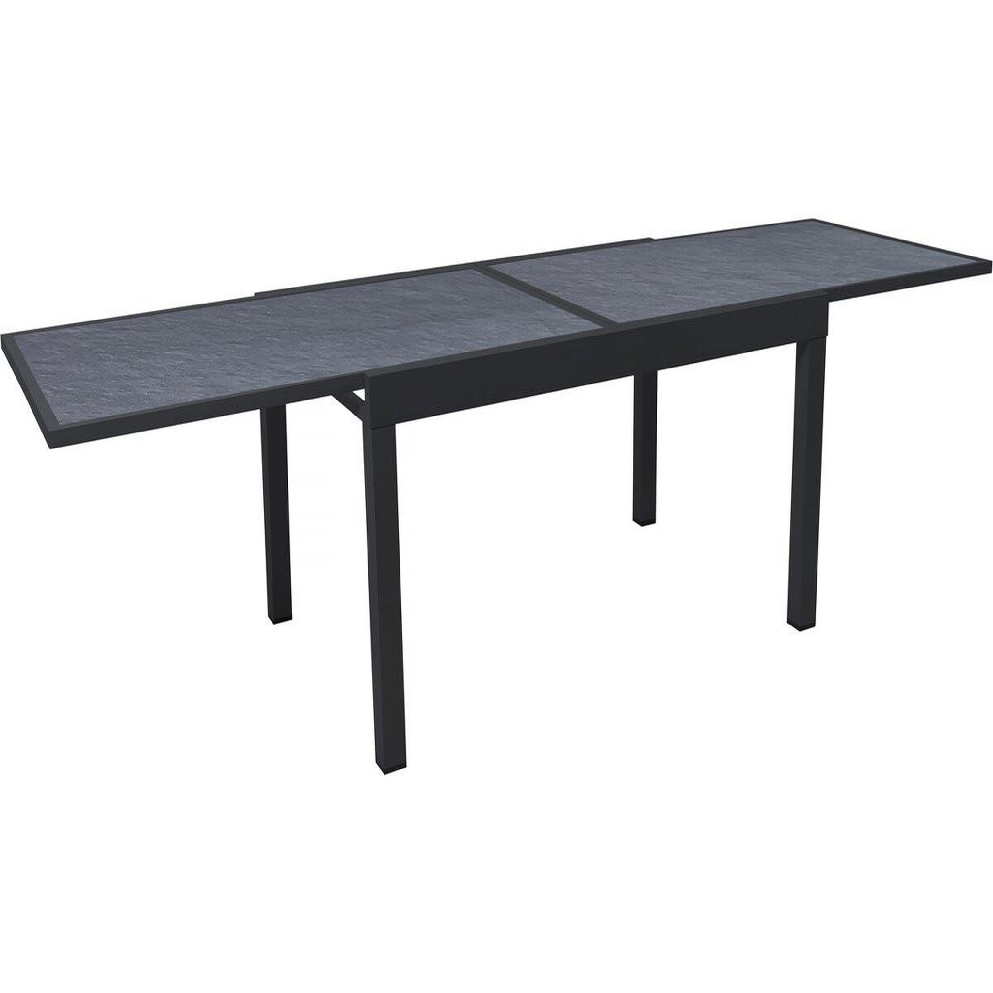 Voir la diapositive 3 : Habitat et Jardin Table de jardin en aluminium extensible  lagos  - 140/280 x 90 x 76 cm - noir