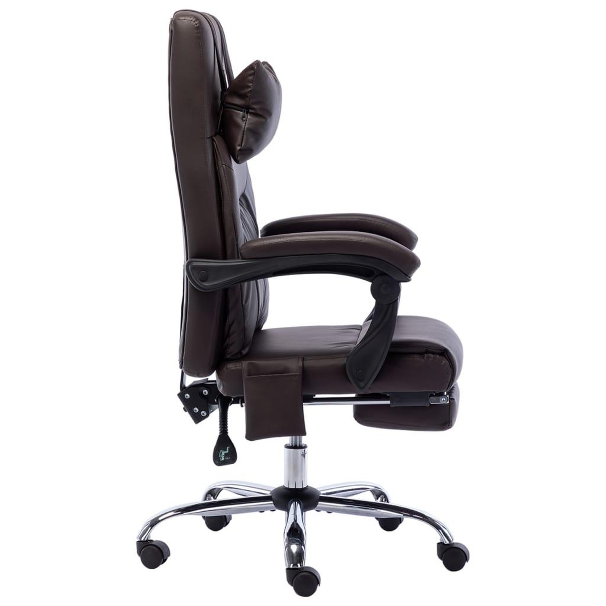 Voir la diapositive 3 : VIDAXL Chaise de bureau de massage Marron Similicuir