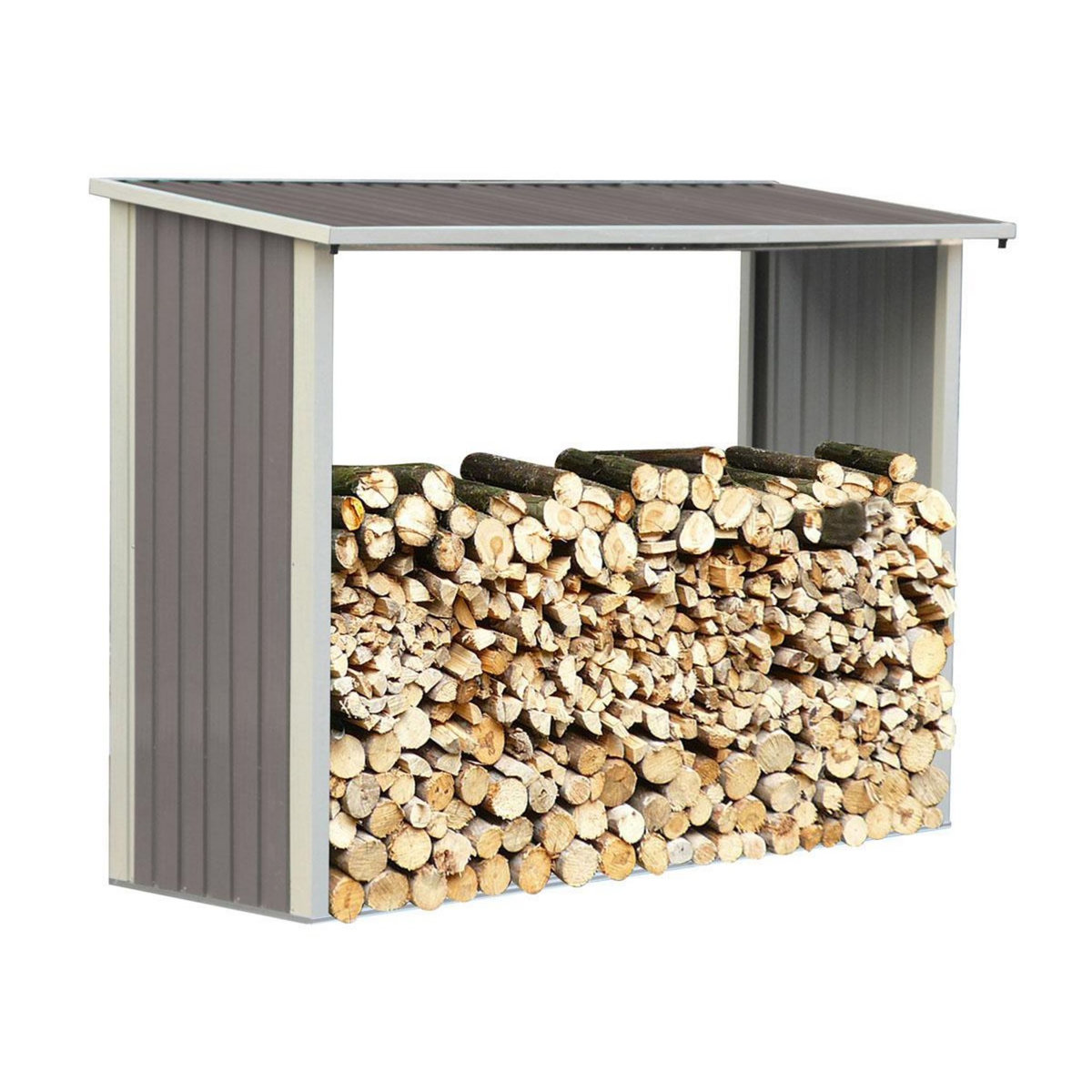 Habitat et Jardin Abri bûches métal  Victor  - 2.15 m²