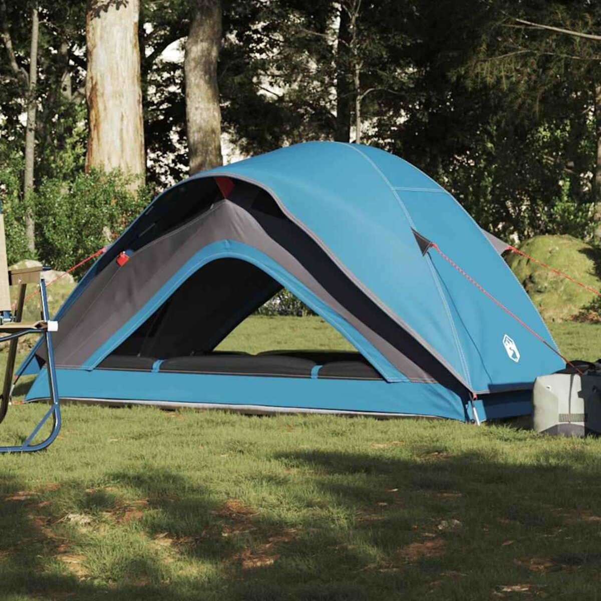 VIDAXL Tente de camping 1 personne bleu impermeable