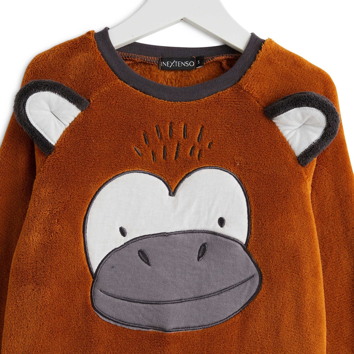 INEXTENSO Ensemble pyjama peluche singe garçon