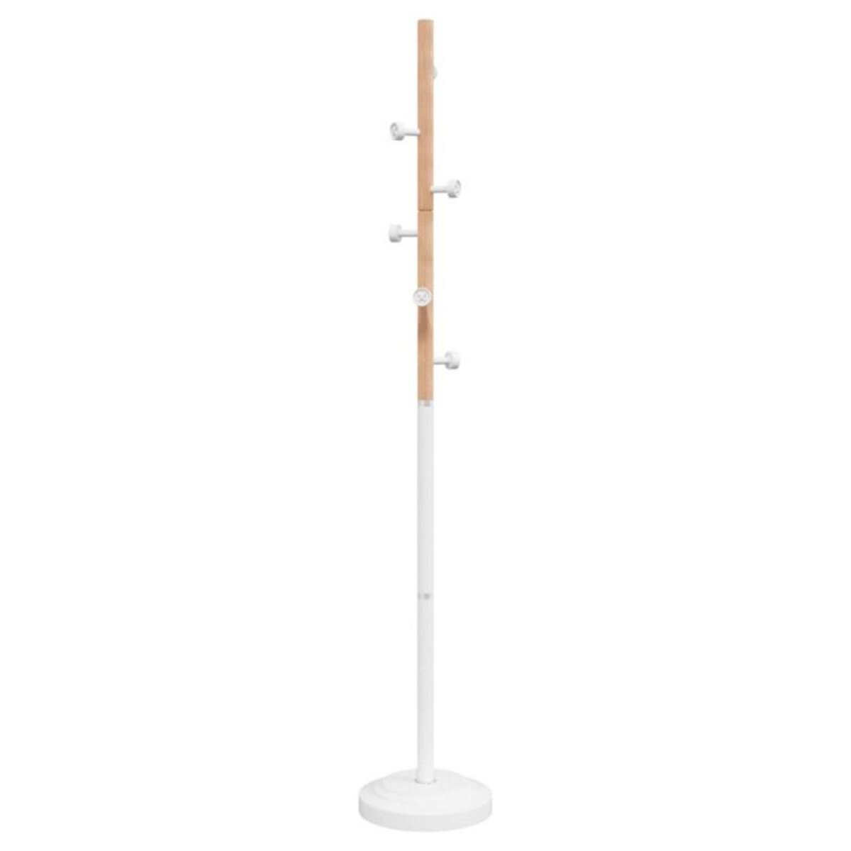 VIDAXL Porte manteau blanc 177 cm fer enduit de poudre