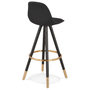 Voir la diapositive 3 : Paris Prix Tabouret de Bar Design  Ratima  97cm Noir & Or