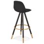 Voir la diapositive 3 : Paris Prix Tabouret de Bar Design  Ratima  97cm Noir & Or