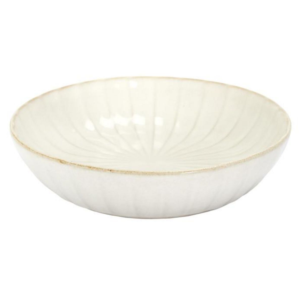 Paris Prix Lot de 6 Assiettes Creuses  Vlora  25cm Beige