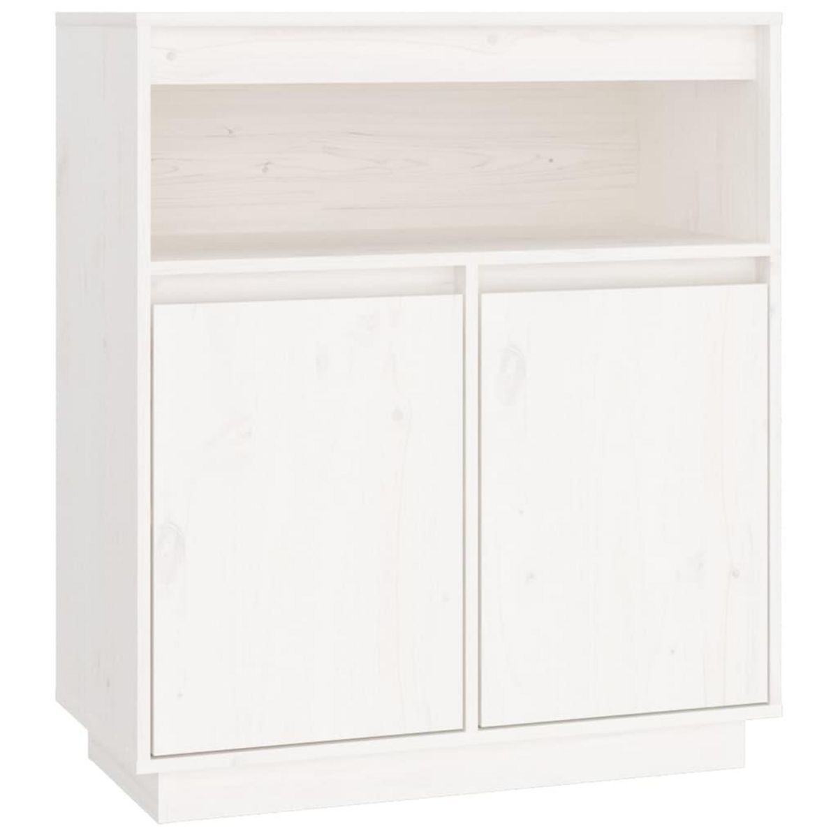 VIDAXL Buffet Blanc 70x34x80 cm Bois massif de pin