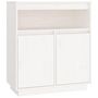 Voir la diapositive 2 : VIDAXL Buffet Blanc 70x34x80 cm Bois massif de pin