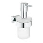 Voir la diapositive 1 : Grohe Distributeur de savon avec support ESSENTIALS CUBE GROHE 40756001 160 ml - chrome