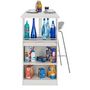 Voir la diapositive 6 : Table comptoir de cuisine avec rangement à rideau L130cm LUCK