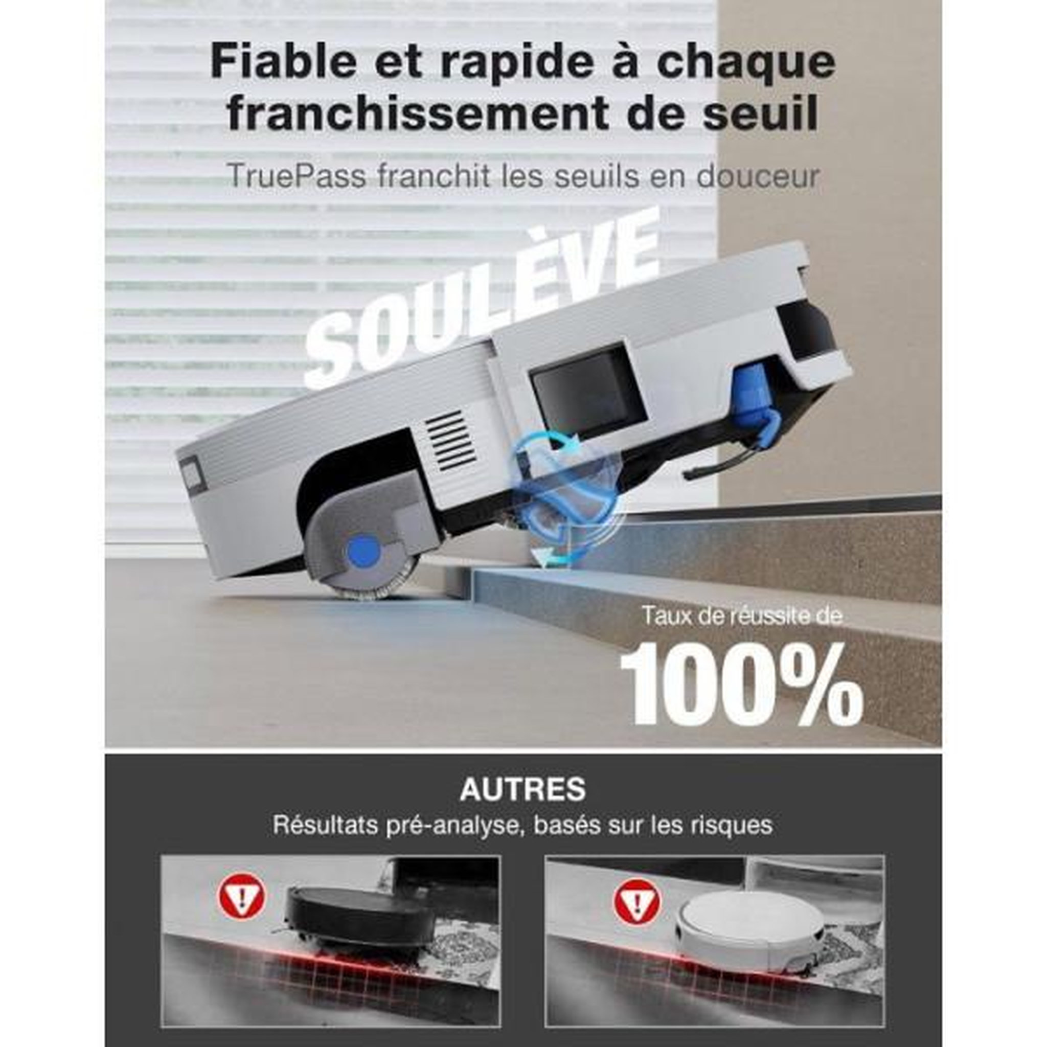 Voir la diapositive 6 : ECOVACS Robot aspirateur laveur deebot x12 pro omni