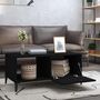 Voir la diapositive 3 : VIDAXL Table basse noir 90x50x40 cm bois d'ingenierie
