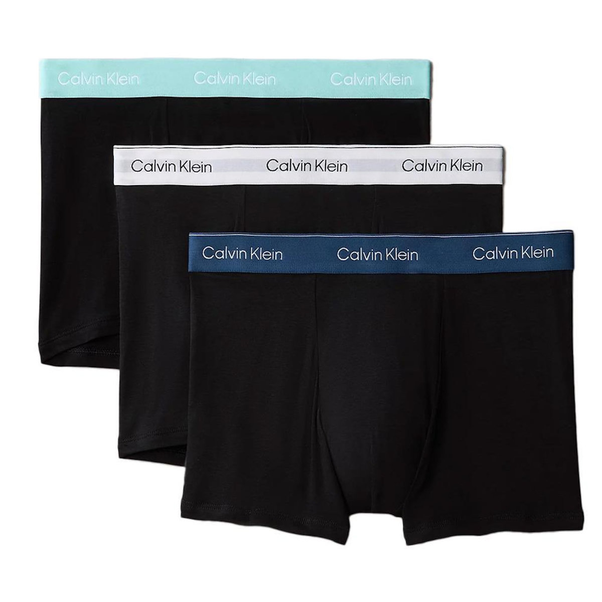 CALVIN KLEIN JEANS X3 Boxers /Bleu Homme Calvin Klein Jeans Relaxed Fit Trunk
