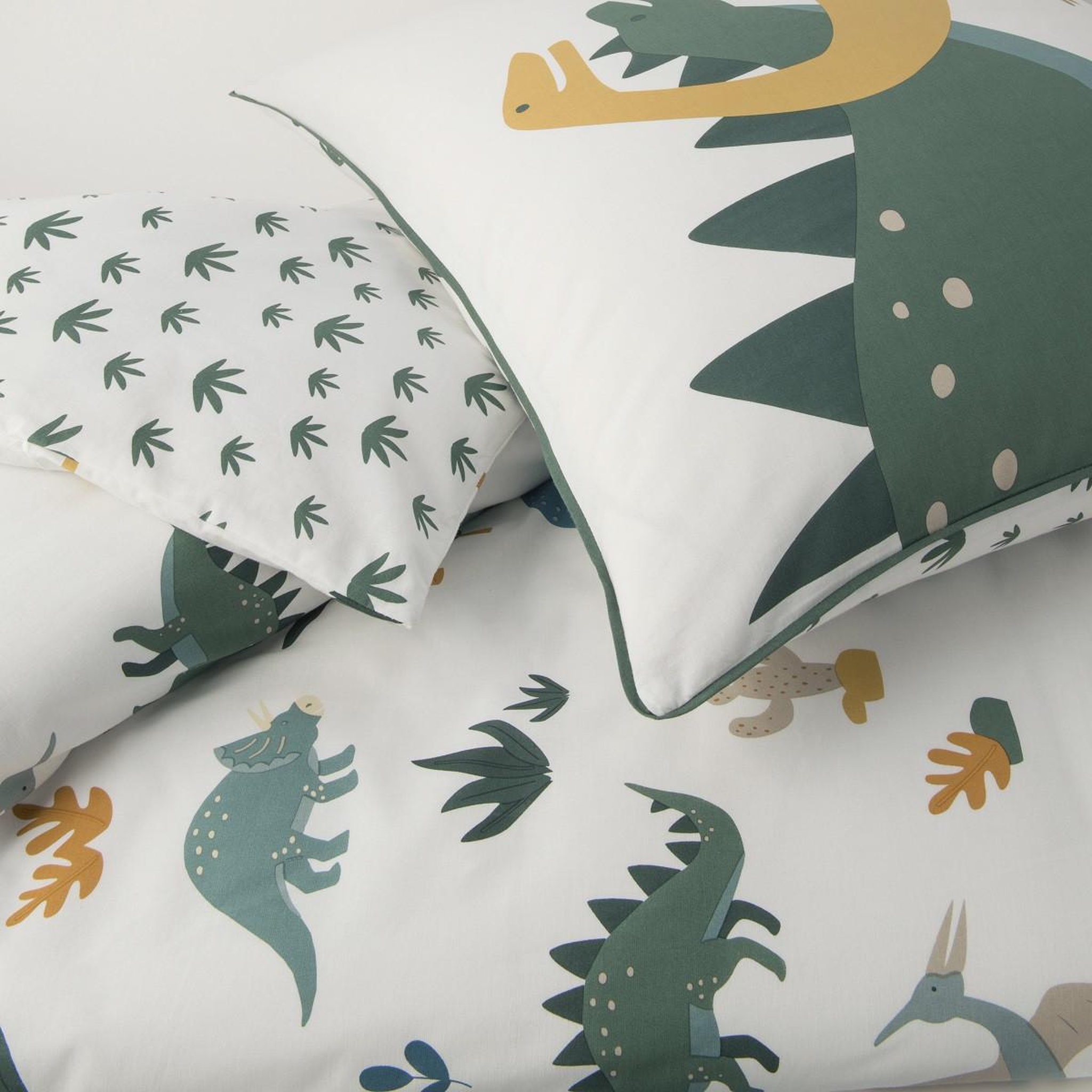 Voir la diapositive 3 : FUTURE HOME Parure de lit enfant en coton imprimé dinosaure 140x200cm