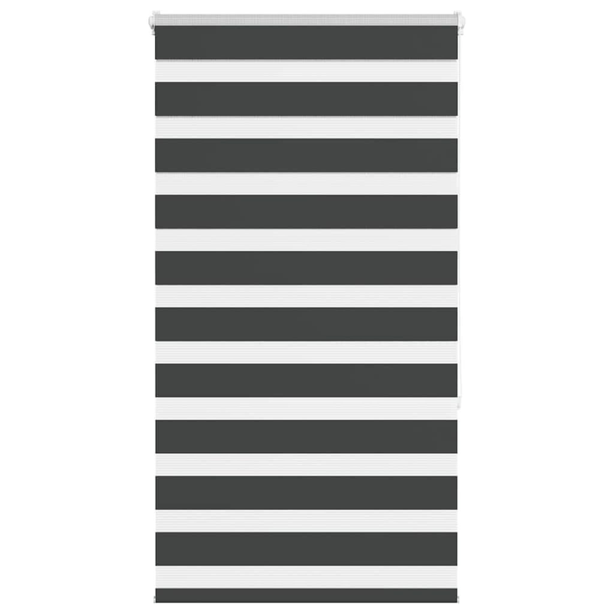 VIDAXL Store zebre noir 70x150 cm largeur du tissu 65,9 cm polyester