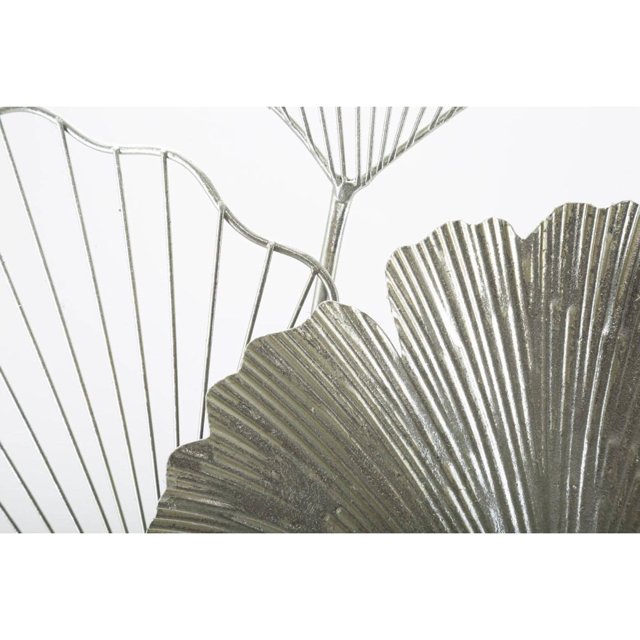 Voir la diapositive 4 : Paris Prix Décoration murale en métal  goxy  86cm argent