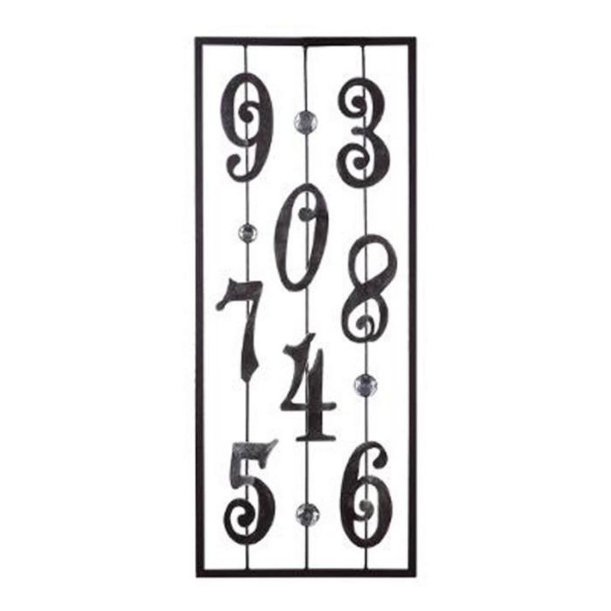 ATMOSPHERA Décoration Murale en Métal  Chiffres  61cm Noir