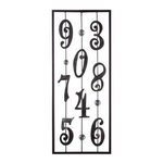 ATMOSPHERA Décoration Murale en Métal  Chiffres  61cm Noir