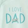 Voir la diapositive 2 : IN EXTENSO Dors bien + bonnet velours "i love DAD" bébé