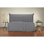 Voir la diapositive 2 : BULTEX Banquette BZ 3 places BECCI - Tissu gris - BULTEX - Made in France - L 142 x P 101 cm