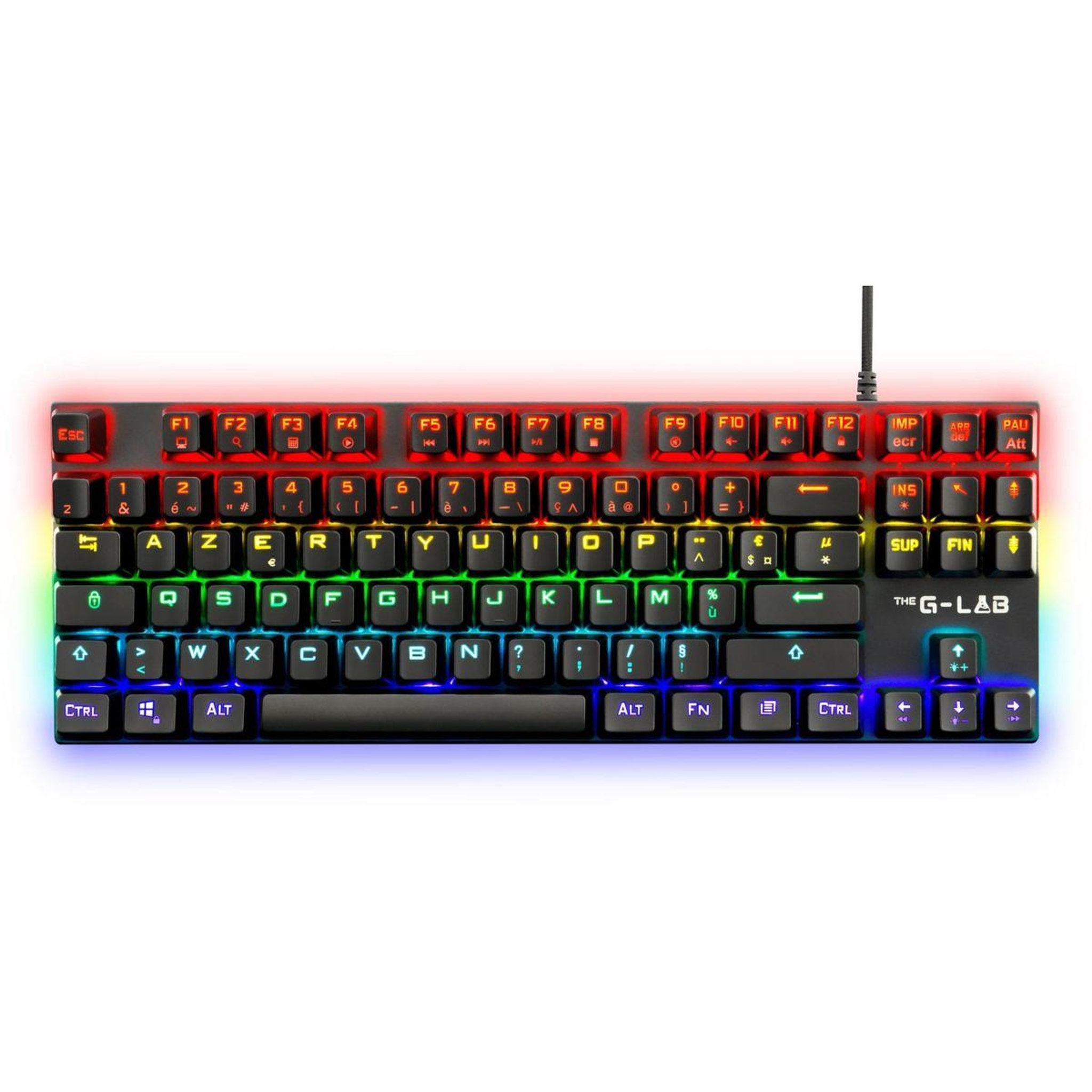 Voir la diapositive 2 : THE G-LAB Clavier gamer KEYZ MERCURY FR NOIR