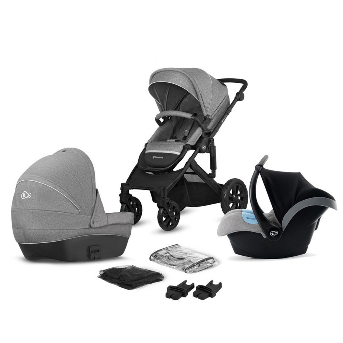 KINDERKRAFT Poussette combinée 3 en 1 Prime Lite