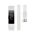 IBROZ Bracelet Fitbit Inspire 1/2 Silicone blanc