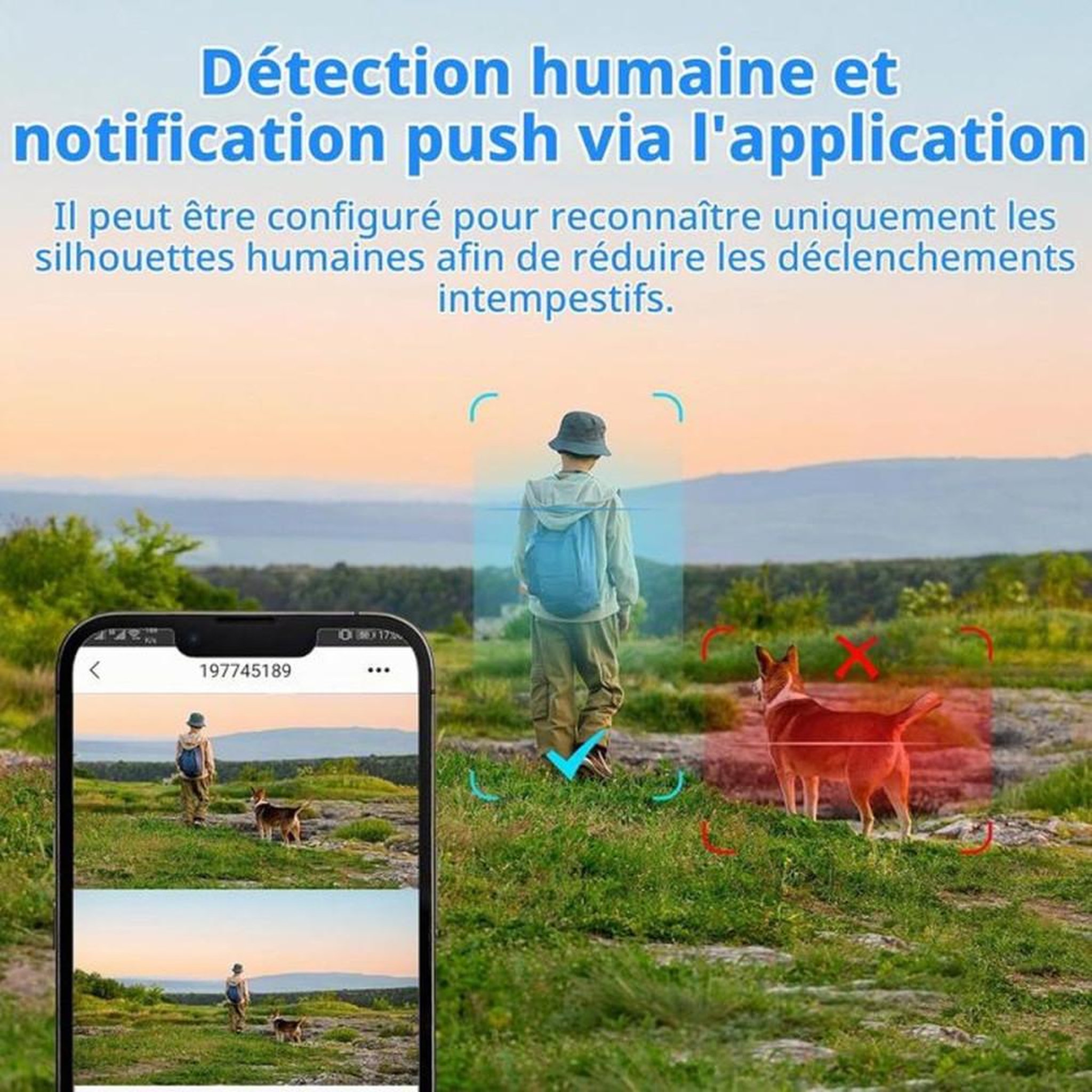 Voir la diapositive 5 : Caméra de surveillance extérieure 4G LTE solaire PTZ double objectif noire XEGA