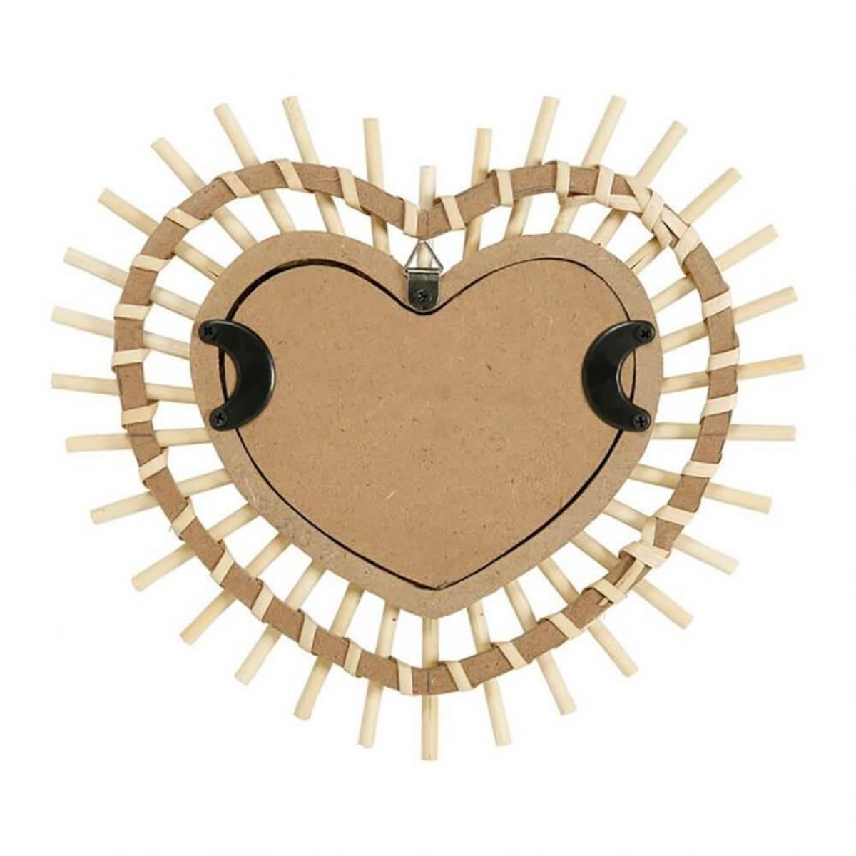 OSTARIA Miroir bambou cœur