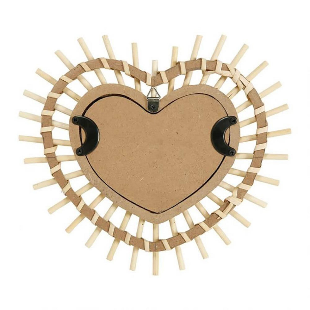 OSTARIA Miroir bambou cœur