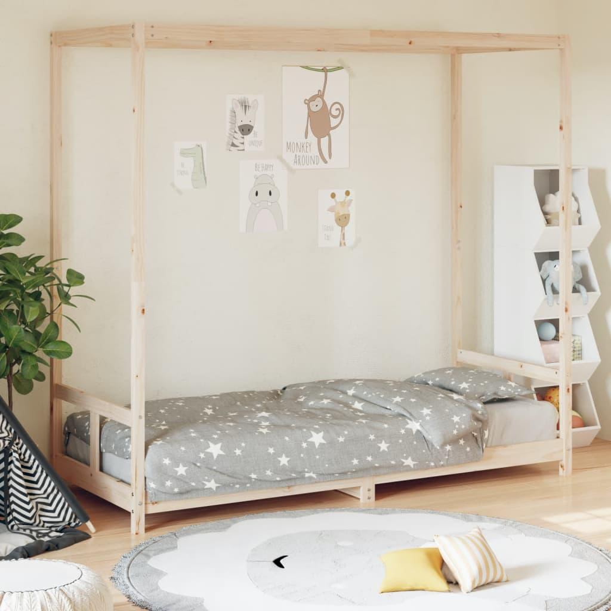 VIDAXL Cadre de lit pour enfants 80x200 cm bois de pin massif
