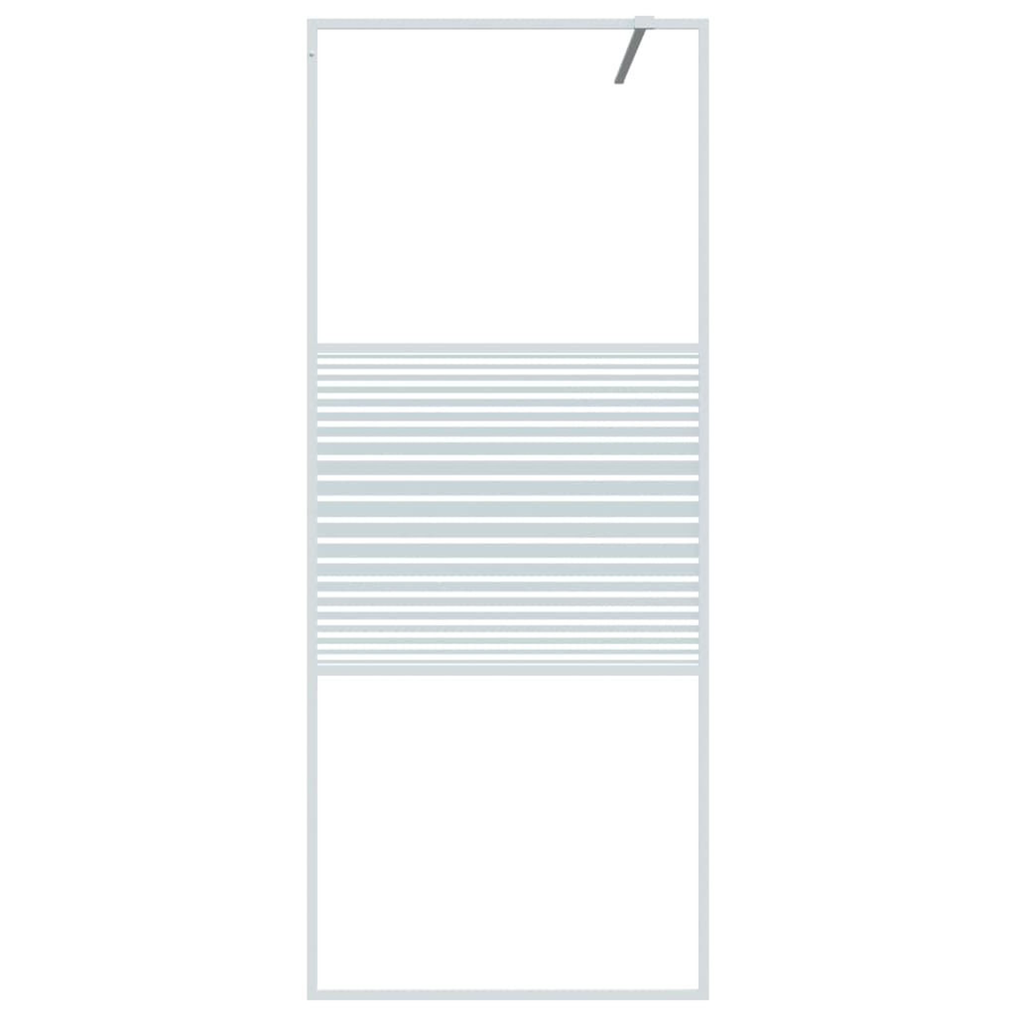 Voir la diapositive 3 : VIDAXL Paroi de douche Blanc 80x195 cm Verre ESG transparent