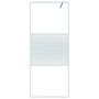 Voir la diapositive 3 : VIDAXL Paroi de douche Blanc 80x195 cm Verre ESG transparent
