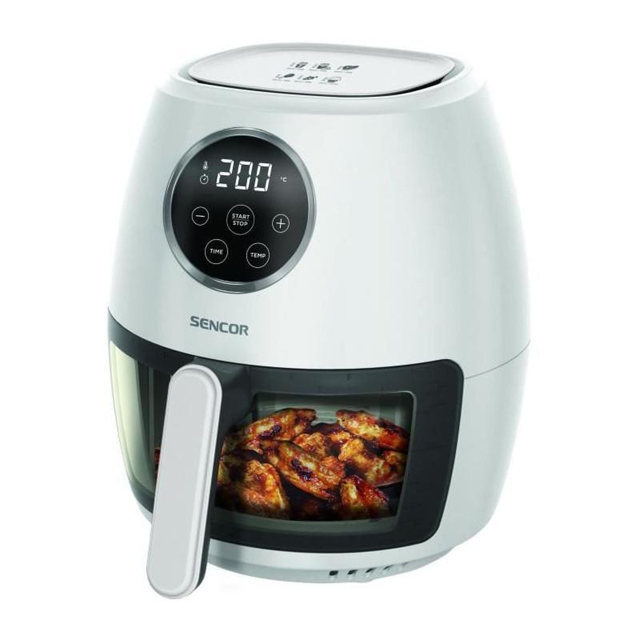 Voir la diapositive 3 : SENCO Airfryer - SENCOR - SFR 5340WH - 1300 W - 3,5 L - Blanc