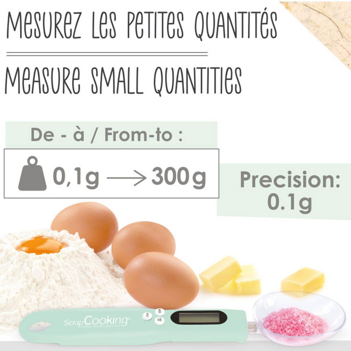 SCRAPCOOKING Cuillère balance digitale